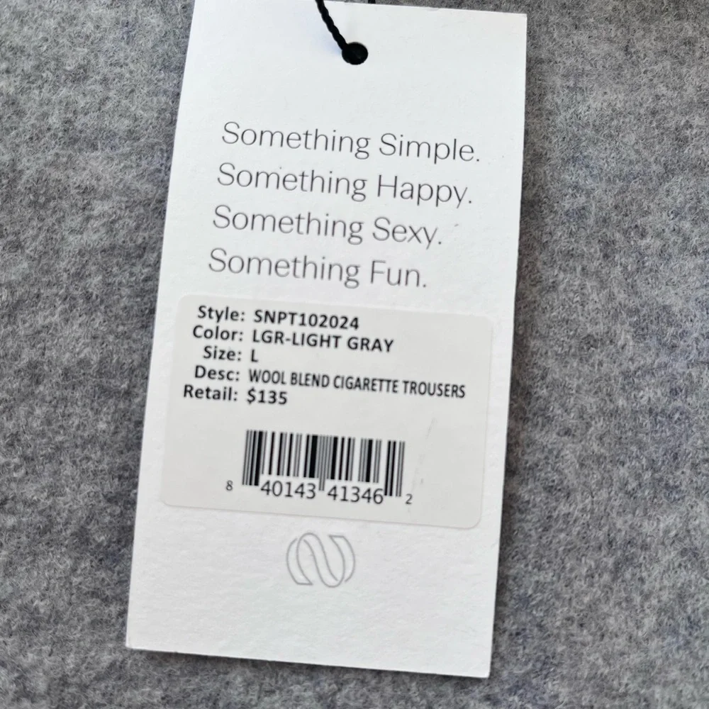 BRAND new Something Navy wool blend cigarette trouser - Picture 5 of 6